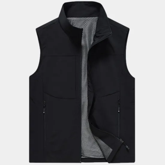 Best OUKU Men's Fishing Vest Hiking Vest Sleeveless Outerwear Top Outdoor Breathable Quick Dry Multi Pockets Lightweight Pocket Buckle Chinlon Black Cream Army Green Work Fishing Climbing