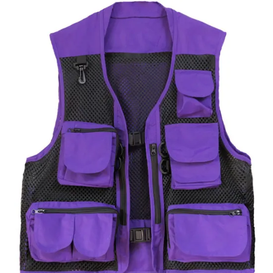 Outlet OUKU Men's Fishing Vest Hiking Vest Work Vest Outdoor Multi-Pockets Quick Dry Lightweight Breathable Autumn / Fall Spring Summer Vest / Gilet Mesh Camping / Hiking Hunting Fishing Blue khaki Green