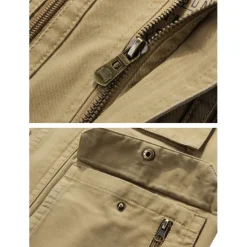 OUKU Men's Fishing Vest Hiking Vest Sleeveless Jacket Coat Top Outdoor Breathable Quick Dry Lightweight Sweat wicking Summer Spring Cotton khaki Army Green Fishing Climbing Running