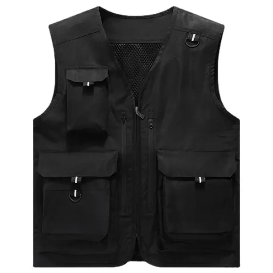 New OUKU Men's Fishing Vest Hiking Vest Vest / Gilet Top Outdoor Portable Ultra Light (UL) Breathable Lightweight Beige gray Black Yellow Fishing Beach