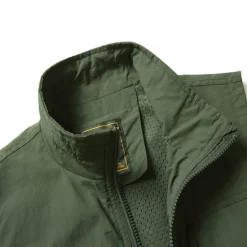 Best OUKU Men's Fishing Vest Military Tactical Vest Hiking Vest Sleeveless Vest / Gilet Jacket Top Outdoor Breathable Quick Dry Lightweight Multi Pockets Summer Spandex Polyester Black Green Grey Fishing