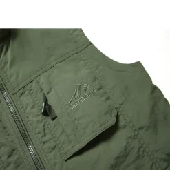 Best OUKU Men's Fishing Vest Military Tactical Vest Hiking Vest Sleeveless Vest / Gilet Jacket Top Outdoor Breathable Quick Dry Lightweight Multi Pockets Summer Spandex Polyester Black Green Grey Fishing