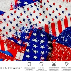 Online OUKU Men's Flag American Flag National Flag Swim Trunks Swim Shorts Board Shorts Mid Waist Fashion Designer Surfing Holiday Beach Pocket Drawstring Elastic Waist Designer Clothing Apparel Red