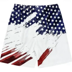 Sale OUKU Men's Flag American Flag National Flag Swimming Trunks Board Shorts Shorts Mid Waist Fashion Streetwear Hawaiian Casual Daily Holiday Pocket Drawstring Elastic Waist Designer Clothing Apparel