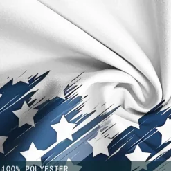 New OUKU Men's Flag American Flag National Flag Swim Shorts Board Shorts Swimming Trunks Mid Waist Fashion Streetwear Designer Casual Daily Holiday Pocket Drawstring Elastic Waist Designer Clothing Apparel