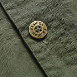 New OUKU Men's Flag American US Flag Letter Printed Work Shirt Western Shirt Cargo Shirt Short Sleeve Western Style Tactical Fashion Casual Going out Summer Turndown Buttons Print Black Army Green Khaki Dark