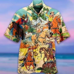 Discount OUKU Men's Flamingo Lights Shirt Summer Hawaiian Shirt Aloha Shirt Short Sleeve Shirt Turndown Tropical Fashion Streetwear Casual Hawaiian Holiday Black Yellow Light Green S M L