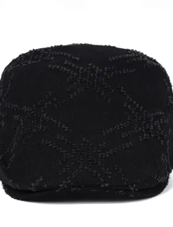 New OUKU Men's Flat Cap Ascot Hat Newsboy Hat Black Orange Cotton Fashion Casual Street Daily Plain Adjustable Sunscreen Breathable