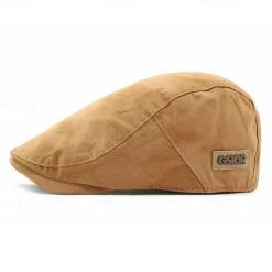 New OUKU Men's Flat Cap Ascot Hat Newsboy Hat Black Pink Cotton Fashion Casual Street Daily Tie Dye Adjustable Sunscreen Breathable