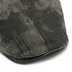 New OUKU Men's Flat Cap Ascot Hat Newsboy Hat Black Pink Cotton Fashion Casual Street Daily Tie Dye Adjustable Sunscreen Breathable