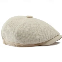 Online OUKU Men's Flat Cap Ascot Hat Newsboy Hat Black khaki Polyester Fashion Casual Street Daily Plain Adjustable Sunscreen Breathable
