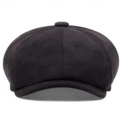 Hot OUKU Men's Flat Cap Ascot Hat Newsboy Hat Black Brown Polyester Fashion Casual Street Daily Plain Adjustable Sunscreen Breathable