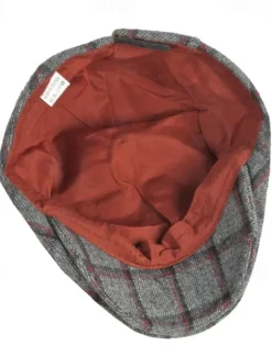 Sale OUKU Men's Flat Cap Baseball Cap Military Cap Cadet Hat Red Blue Polyester Fashion Casual Street Daily Plaid Adjustable Sunscreen Breathable