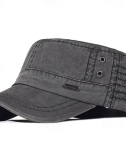 Outlet OUKU Men's Flat Cap Baseball Cap Sun Hat Trucker Hat Black Blue Cotton Fashion Casual Street Daily Letter Adjustable Sunscreen Breathable