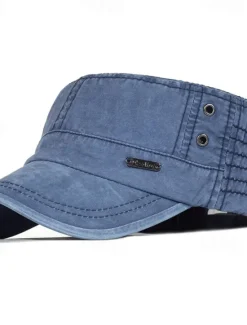 Outlet OUKU Men's Flat Cap Baseball Cap Sun Hat Trucker Hat Black Blue Cotton Fashion Casual Street Daily Letter Adjustable Sunscreen Breathable