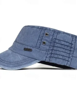 Outlet OUKU Men's Flat Cap Baseball Cap Sun Hat Trucker Hat Black Blue Cotton Fashion Casual Street Daily Letter Adjustable Sunscreen Breathable
