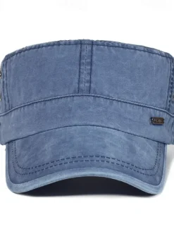 Outlet OUKU Men's Flat Cap Baseball Cap Sun Hat Trucker Hat Black Blue Cotton Fashion Casual Street Daily Letter Adjustable Sunscreen Breathable
