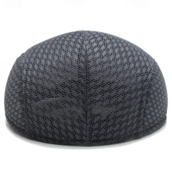 Online OUKU Men's Flat Cap Beret Hat Ascot Hat Newsboy Hat Black Light Grey Polyester Mesh Fashion Casual British Street Daily Plain Adjustable Breathable