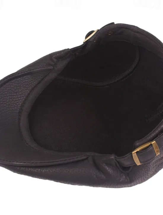 Hot OUKU Men's Flat Cap Black Brown PU Fashion Streetwear Stylish 1920s Fashion Outdoor Daily Going out Plain Warm
