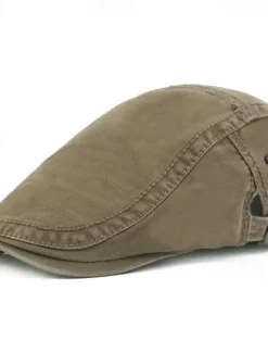 Discount OUKU Men's Flat Cap Black Red Cotton Fashion Streetwear Stylish 1920s Fashion Outdoor Daily Going out Plain Warm