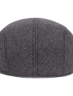 Hot OUKU Men's Flat Cap Light Grey Dark Gray Cotton Streetwear Stylish 1920s Fashion Outdoor Daily Going out Graphic Prints Warm