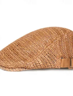 Sale OUKU Men's Flat Cap Straw Hat Black Cream Polyester Fashion Streetwear Stylish 1920s Fashion Outdoor Daily Going out Plain Breathability