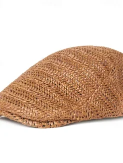 Sale OUKU Men's Flat Cap Straw Hat Black Cream Polyester Fashion Streetwear Stylish 1920s Fashion Outdoor Daily Going out Plain Breathability
