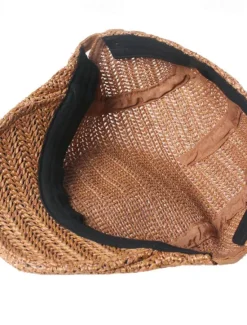 Sale OUKU Men's Flat Cap Straw Hat Black Cream Polyester Fashion Streetwear Stylish 1920s Fashion Outdoor Daily Going out Plain Breathability