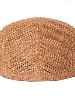Sale OUKU Men's Flat Cap Straw Hat Black Cream Polyester Fashion Streetwear Stylish 1920s Fashion Outdoor Daily Going out Plain Breathability