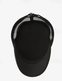 Discount OUKU Men's Flat Cap Sun Hat Trucker Hat Black Deep Blue Polyester Mesh Patchwork Fashion Casual Street Daily Plain Adjustable Sunscreen Breathable