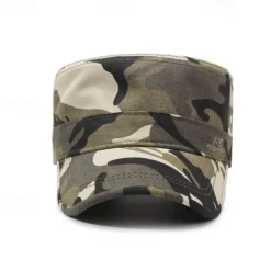 Outlet OUKU Men's Flat Cap Sun Hat Trucker Hat Black Green Polyester Fashion Casual Street Daily Camo / Camouflage Adjustable Sunscreen Breathable