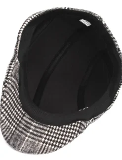 Discount OUKU Men's Flat Cap Tweed Cap Light Grey Dark Gray Cotton Streetwear Stylish 1920s Fashion Outdoor Daily Going out Lattice Warm