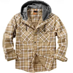Outlet OUKU Men's Fleece Jacket Winter Autumn / Fall Outdoor Fleece Lining Windproof Hoodie Windbreaker Hunting Camping / Hiking / Caving Red Blue Brown