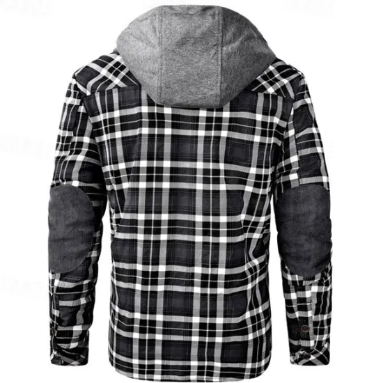Outlet OUKU Men's Fleece Jacket Winter Autumn / Fall Outdoor Fleece Lining Windproof Hoodie Windbreaker Hunting Camping / Hiking / Caving Red Blue Brown