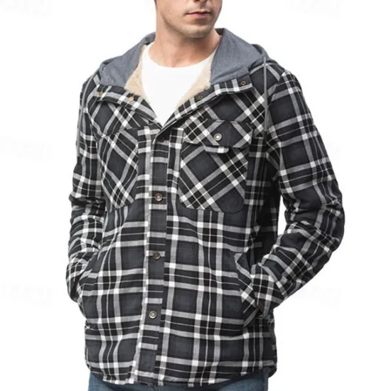 Outlet OUKU Men's Fleece Jacket Winter Autumn / Fall Outdoor Fleece Lining Windproof Hoodie Windbreaker Hunting Camping / Hiking / Caving Red Blue Brown