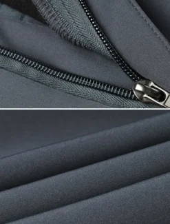 Discount OUKU Men's Fleece Lined Pants Hiking Pants Trousers Softshell Pants Winter Outdoor Thermal Warm Waterproof Windproof Insulated Lightweight Bottoms 5 Zipper Pockets Elastic Waist Pants Skiing Snowboard