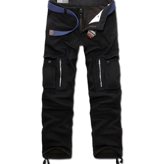 OUKU Men's Fleece Lined Pants Hiking Pants Trousers Work Pants Cargo Pants Track Pants Winter Outdoor Thermal Warm Windproof Fleece Lining Ripstop Bottoms khaki Black Army Green Fishing Climbing Running