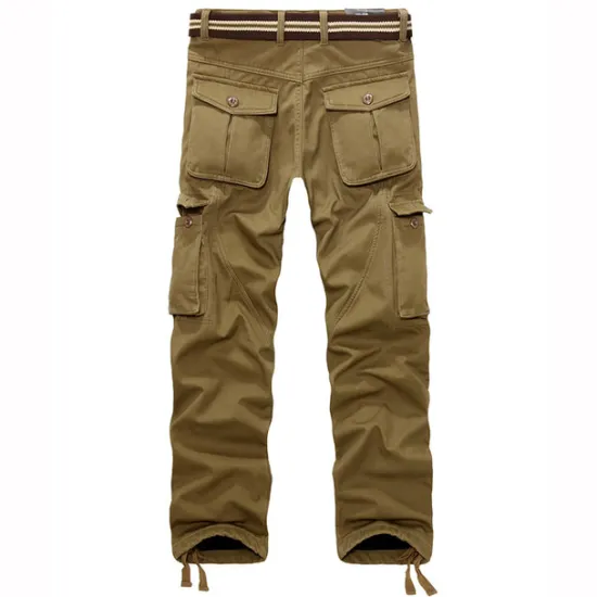 OUKU Men's Fleece Lined Pants Hiking Pants Trousers Work Pants Cargo Pants Track Pants Winter Outdoor Thermal Warm Windproof Fleece Lining Ripstop Bottoms khaki Black Army Green Fishing Climbing Running