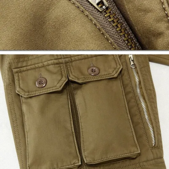 OUKU Men's Fleece Lined Pants Hiking Pants Trousers Work Pants Cargo Pants Track Pants Winter Outdoor Thermal Warm Windproof Fleece Lining Ripstop Bottoms khaki Black Army Green Fishing Climbing Running