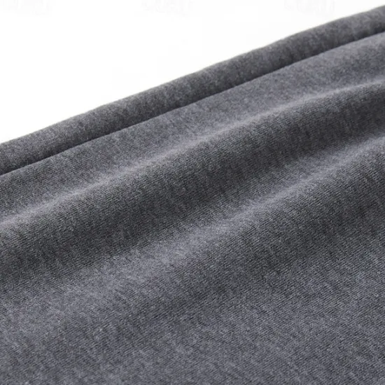 Hot OUKU Men's Fleece Pants Sweatpants Trousers Casual Pants Drawstring Elastic Waist Straight Leg Plain Comfort Warm Full Length Outdoor Daily Going out Sports Fashion Black Blue