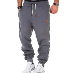 Online OUKU Men's Fleece Pants Sweatpants Joggers Trousers Pocket Plain Comfort Breathable Outdoor Daily Going out Fashion Casual Black Army Green