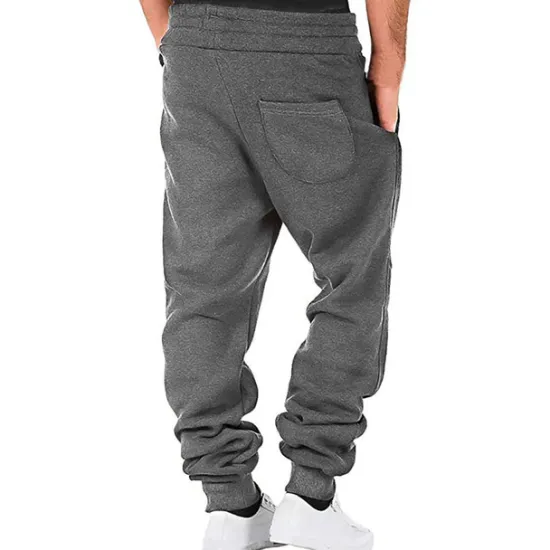 Online OUKU Men's Fleece Pants Sweatpants Joggers Trousers Pocket Plain Comfort Breathable Outdoor Daily Going out Fashion Casual Black Army Green