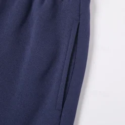 Outlet OUKU Men's Fleece Pants Sweatpants Trousers Straight Leg Sweatpants Drawstring Elastic Waist Baggy Plain Comfort Warm Full Length Outdoor Casual Daily Sports Fashion Black Navy Blue Micro-elastic