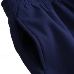 Discount OUKU Men's Fleece Pants Sweatpants Trousers Straight Leg Sweatpants Flared Sweatpants Pocket Drawstring Elastic Waist Color Block Comfort Breathable Outdoor Daily Going out Fashion Casual Black-White Black