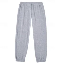 Hot OUKU Men's Fleece Pants Sweatpants Joggers Trousers Pocket Plain Comfort Breathable Outdoor Daily Going out Fashion Casual Black Gray