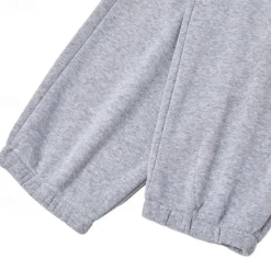 Hot OUKU Men's Fleece Pants Sweatpants Joggers Trousers Pocket Plain Comfort Breathable Outdoor Daily Going out Fashion Casual Black Gray