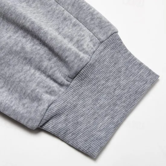 OUKU Men's Fleece Pants Sweatpants Joggers Trousers Drawstring Plain Comfort Breathable Outdoor Daily Going out Fashion Casual Black Green