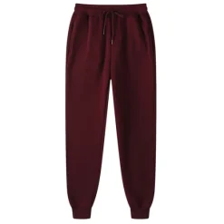 New OUKU Men's Fleece Pants Sweatpants Joggers Winter Pants Trousers Pocket Drawstring Elastic Waist Solid Color Warm Full Length Daily Casual Plus velvet Loose Fit Light gray-pure light board Dark gray-light