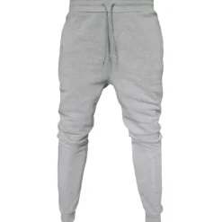 New OUKU Men's Fleece Pants Sweatpants Joggers Winter Pants Trousers Pocket Drawstring Elastic Waist Solid Color Warm Full Length Daily Casual Plus velvet Loose Fit Light gray-pure light board Dark gray-light