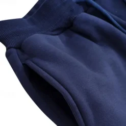 New OUKU Men's Fleece Pants Sweatpants Joggers Winter Pants Trousers Pocket Drawstring Elastic Waist Solid Color Warm Full Length Daily Casual Plus velvet Loose Fit Light gray-pure light board Dark gray-light